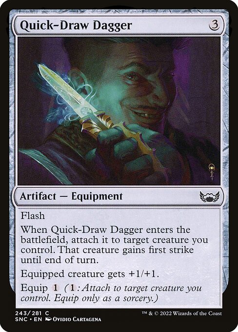 Quick-Draw Dagger – Streets of New Capenna (SNC-243) Magic: The Gathering card