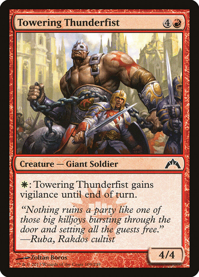 Towering Thunderfist - Gatecrash (Common) [GTC-109]