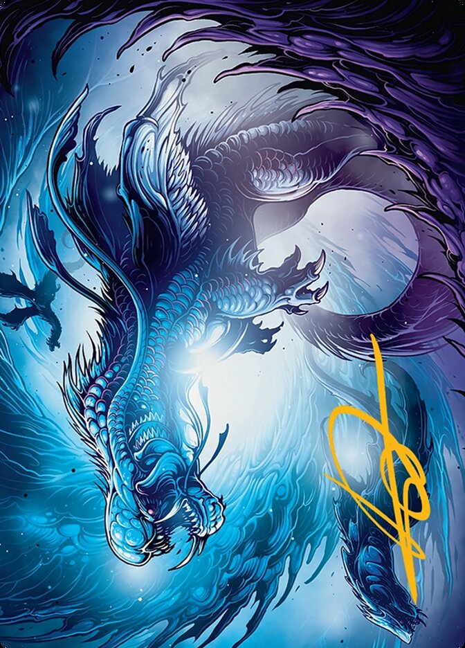Magic-kaart Art Series: Roiling Dragonstorm XTDM-A33 uit Tarkir: Dragonstorm: Extras (Tip Card)