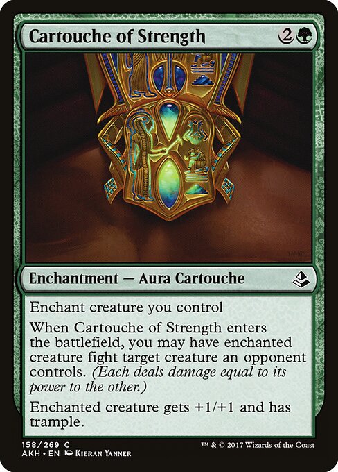 Cartouche of Strength – Amonkhet (AKH-158) Magic: The Gathering card