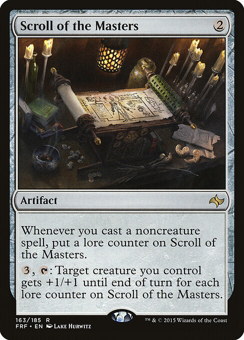 Scroll of the Masters – Fate Reforged (FRF-163) Magic: The Gathering card