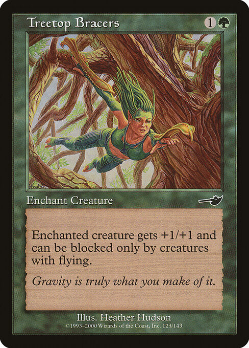 Treetop Bracers – Nemesis (NEM-123) Magic: The Gathering card | LC-REM-20260804-15151466873164-d6d85032-26e9-44af-ab52-56d9c24e337d