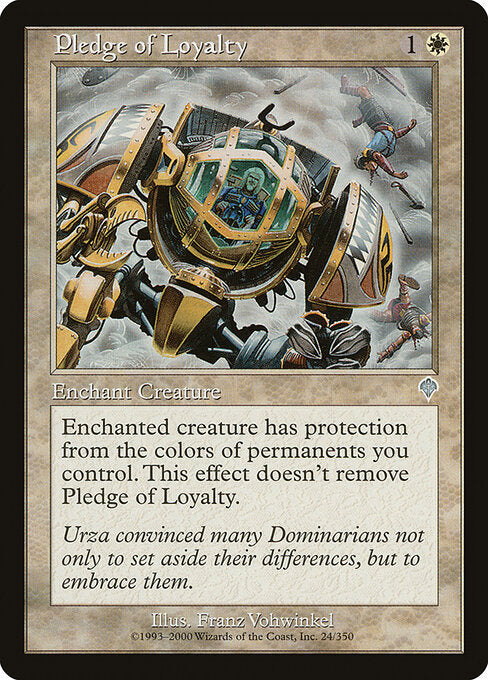 Pledge of Loyalty – Invasion (INV-24) Magic: The Gathering card Main image