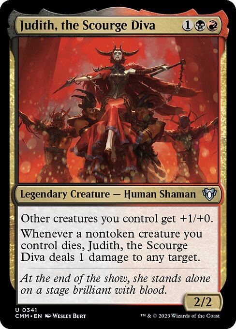 Judith, the Scourge Diva – Commander Masters (CMM-341) Magic: The Gathering card Main image