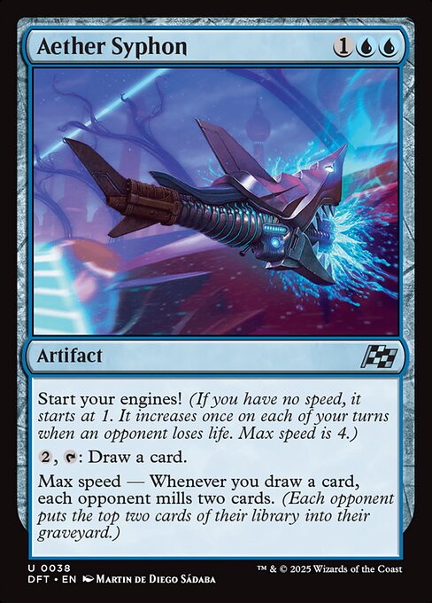Aether Syphon – Aetherdrift (DFT-38) Magic: The Gathering kaart Hoofdafbeelding