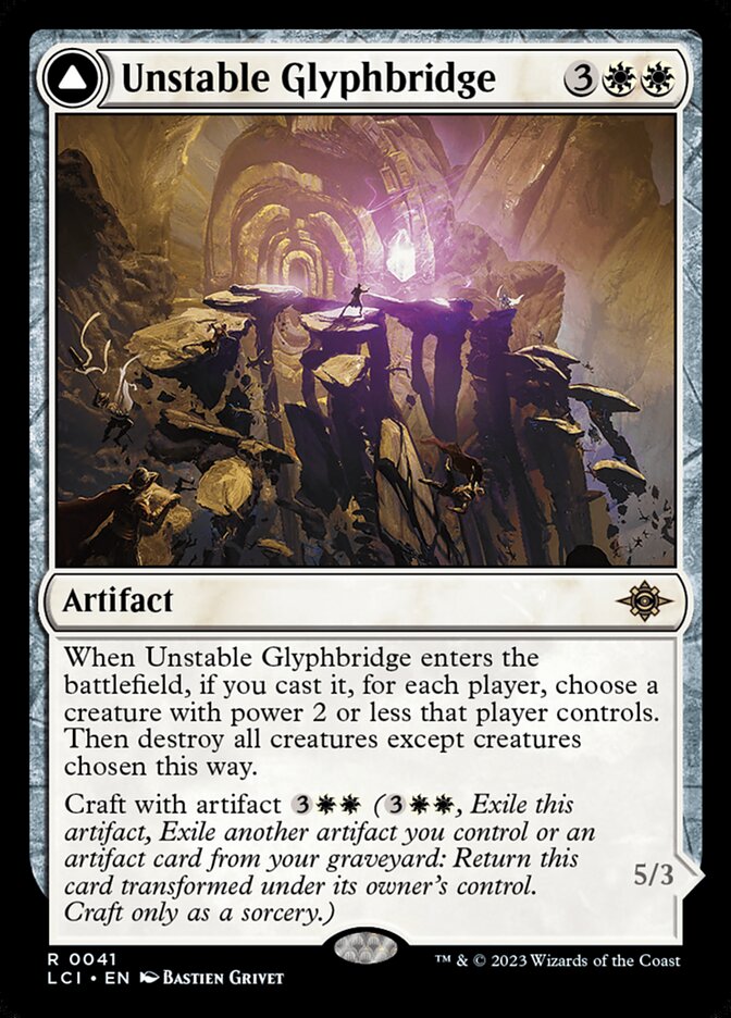 Unstable Glyphbridge // Sandswirl Wanderglyph - The Lost Caverns of Ixalan (Rare) [LCI-41] Hauptbild