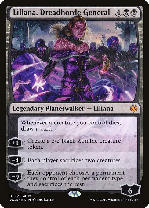 Liliana, Dreadhorde General – War of the Spark (WAR-97) Magic: The Gathering card