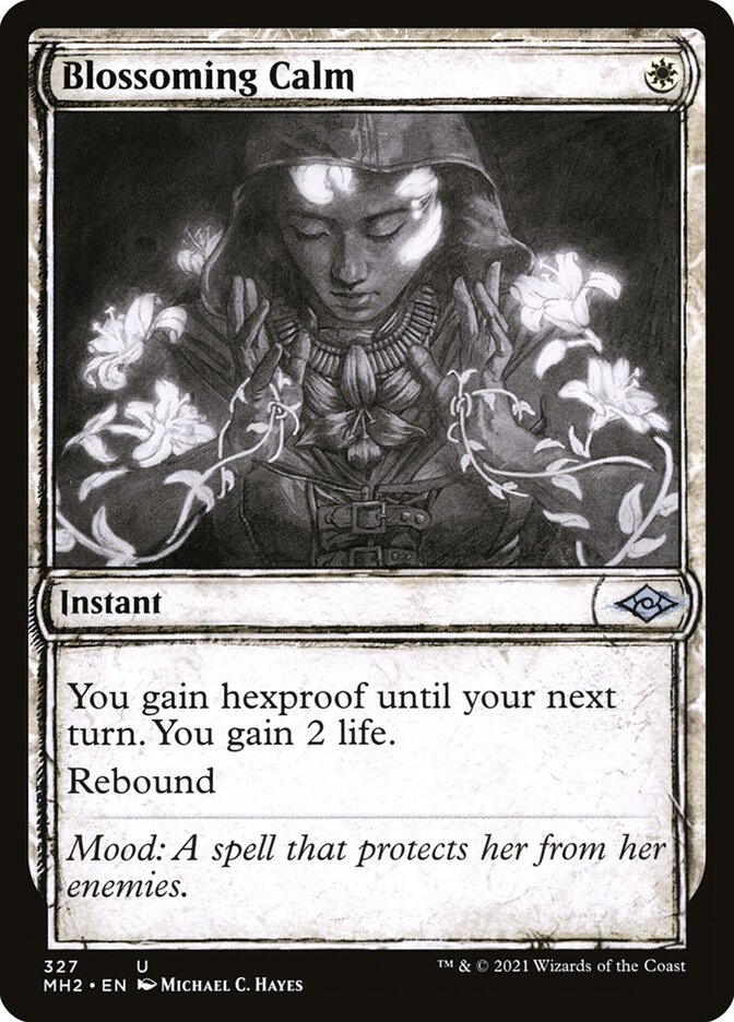 Magic-kaart Blossoming Calm MH2-327 uit Modern Horizons 2 (Uncommon)