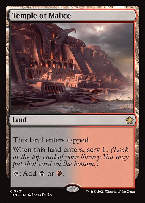 Temple of Malice – Foundations (FDN-701) Magic: The Gathering card | LC-REM-20260804-15339679154508-d78eccc4-1500-43f1-94f5-b39c160b6381 Main image