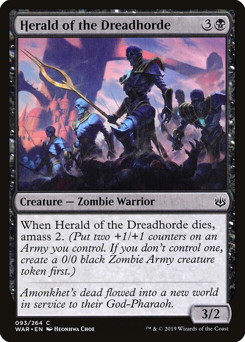 Herald of the Dreadhorde – War of the Spark (WAR-93) Magic: The Gathering card | LC-REM-20260804-15150798045516-d7ae9cb7-a3af-4224-89a5-a72f4d09dacf