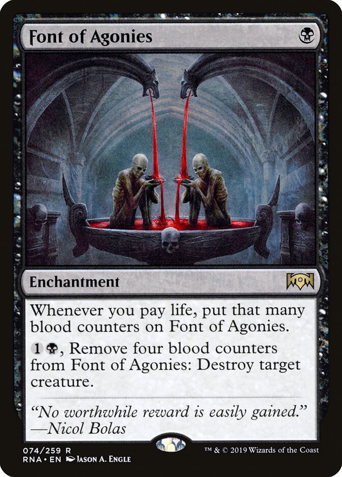 Font of Agonies - Ravnica Allegiance (Rare) [RNA-74] Immagine principale del prodotto
