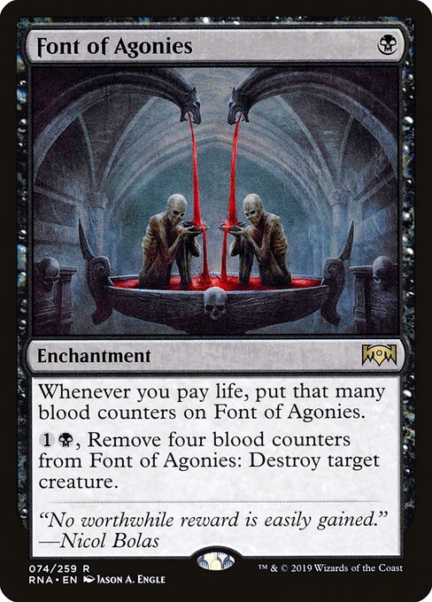 Font of Agonies – Ravnica Allegiance (RNA-74) Magic: The Gathering card