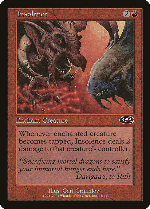 Insolence – Planeshift (PLS-63) Magic: The Gathering card