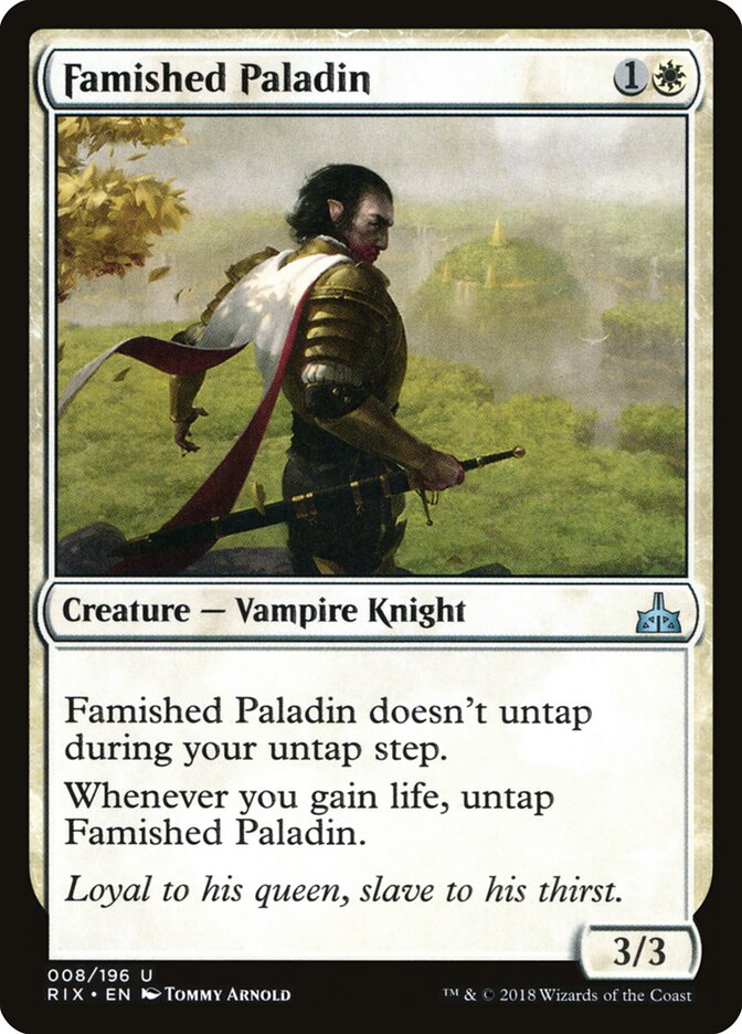 Famished Paladin - Rivals of Ixalan (Uncommon) [RIX-8]