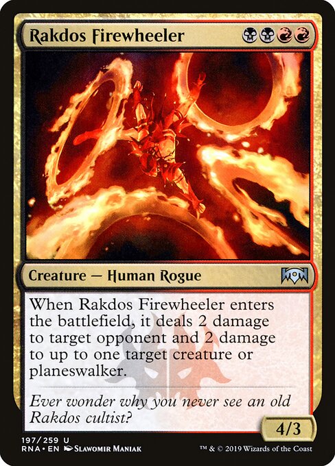 Rakdos Firewheeler – Ravnica Allegiance (RNA-197) Magic: The Gathering card