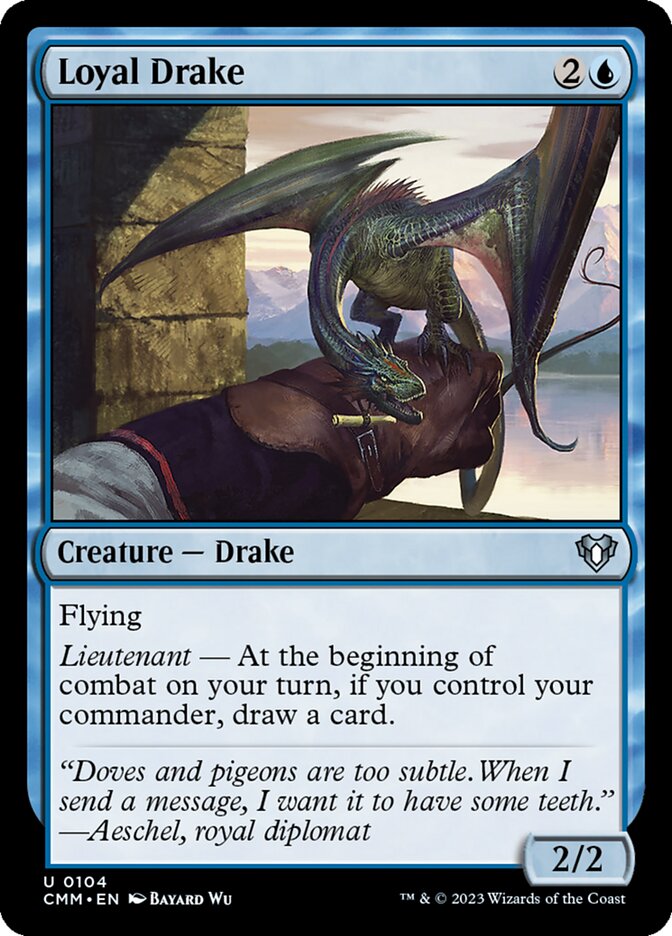 Loyal Drake - Commander Masters (Uncommon) [CMM-104] Immagine principale del prodotto