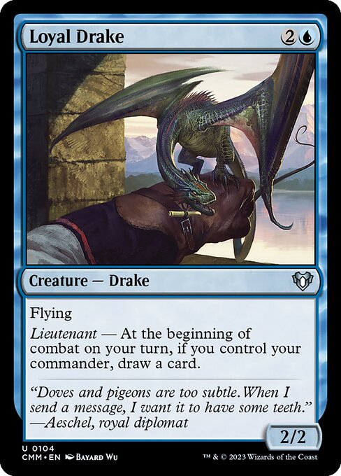 Loyal Drake – Commander Masters (CMM-104) Magic: The Gathering card