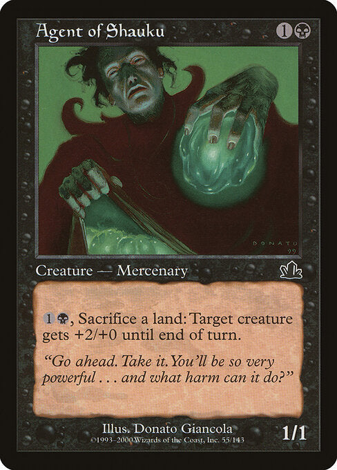 Agent of Shauku – Prophecy (PCY-55) Magic: The Gathering card Hauptbild