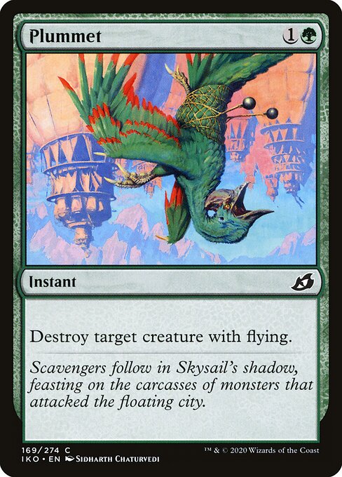 Plummet – Ikoria: Lair of Behemoths (IKO-169) Magic: The Gathering card