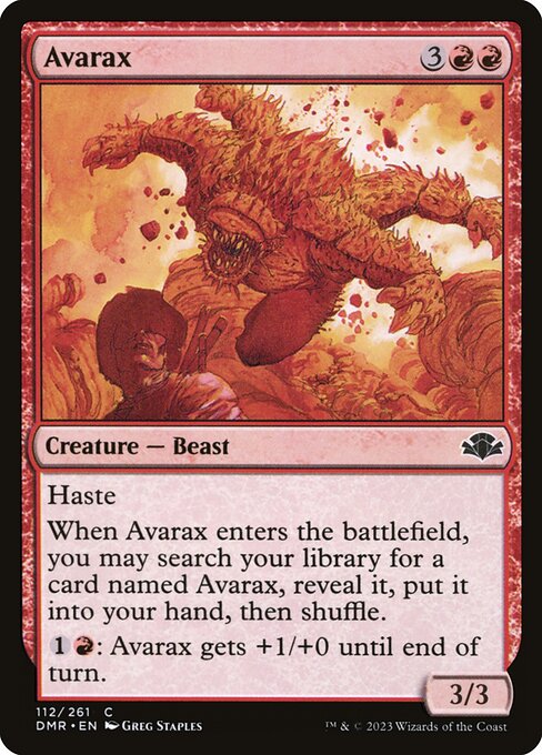 Avarax – Dominaria Remastered (DMR-112) Magic: The Gathering card Main image