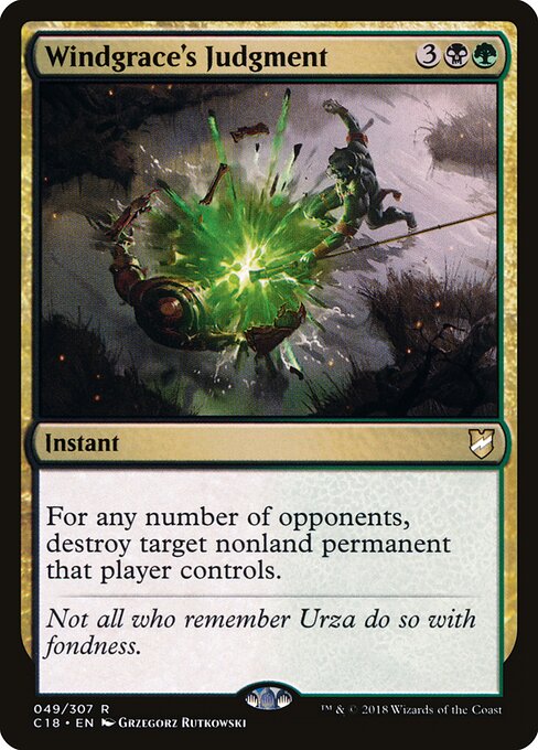 Windgrace's Judgment – Commander 2018 (C18-49) Magic: The Gathering card | LC-REM-20260804-15380273004876-d8b8f56c-091f-4932-9216-af58f7ea4bd7