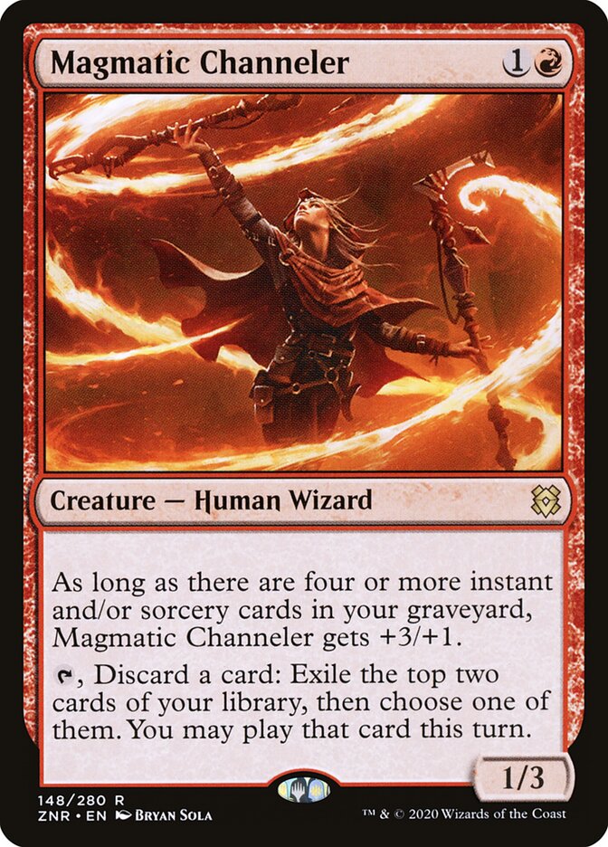 Magic-kaart Magmatic Channeler ZNR-148 uit Zendikar Rising (Rare)