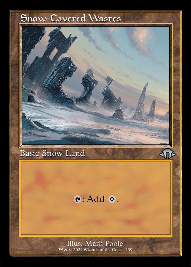 Magic-kaart Snow-Covered Wastes MH3-439 uit Modern Horizons 3 (Uncommon) Imagen principal del producto