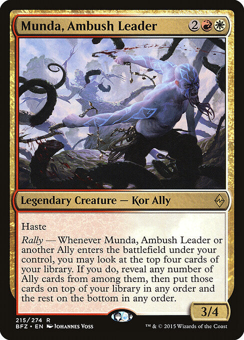 Munda, Ambush Leader – Battle for Zendikar (BFZ-215) Magic: The Gathering card