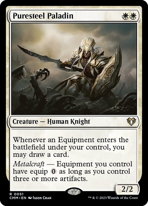 Puresteel Paladin – Commander Masters (CMM-51) Magic: The Gathering card Immagine principale del prodotto