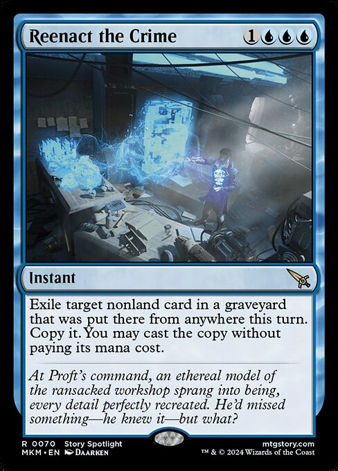 Reenact the Crime – Murders at Karlov Manor (MKM-70) Magic: The Gathering card