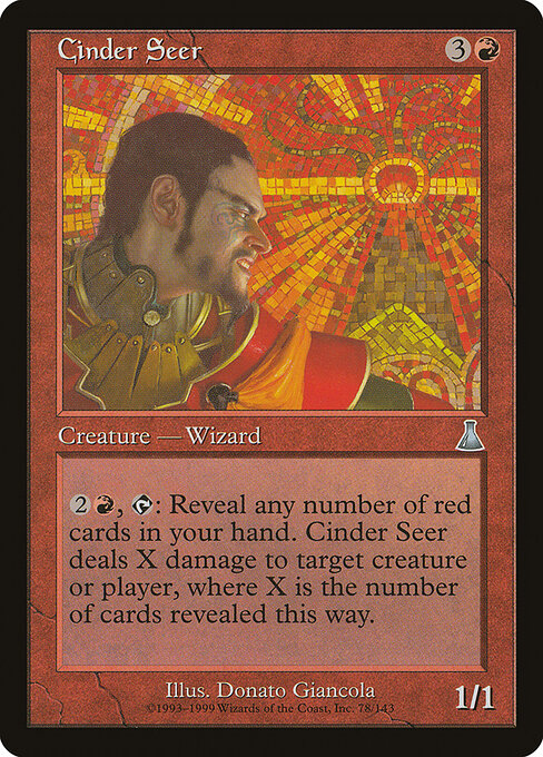 Cinder Seer – Urza's Destiny (UDS-78) Magic: The Gathering card Imagen principal del producto