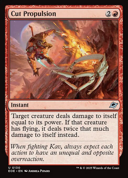Cut Propulsion – Edge of Eternities (EOE-130) Magic: The Gathering card | LC-REM-20260804-15523470475596-d96f1c41-3d11-48a8-b962-db46a2d054de