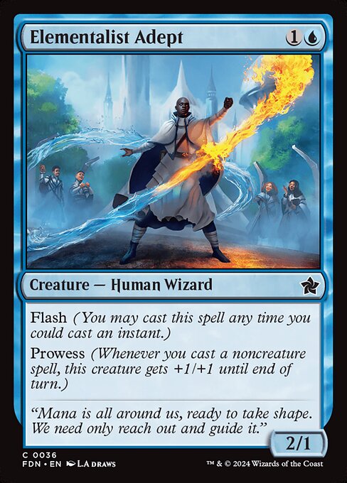Elementalist Adept – Magic: The Gathering Foundations (FDN-36) Magic: The Gathering card