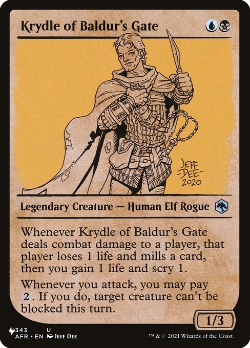 Krydle of Baldur's Gate – The List (PLST-AFR-343) Magic: The Gathering card | LC-REM-20260804-15151861301580-d9893565-b169-43fe-8828-a8fc7a45f087