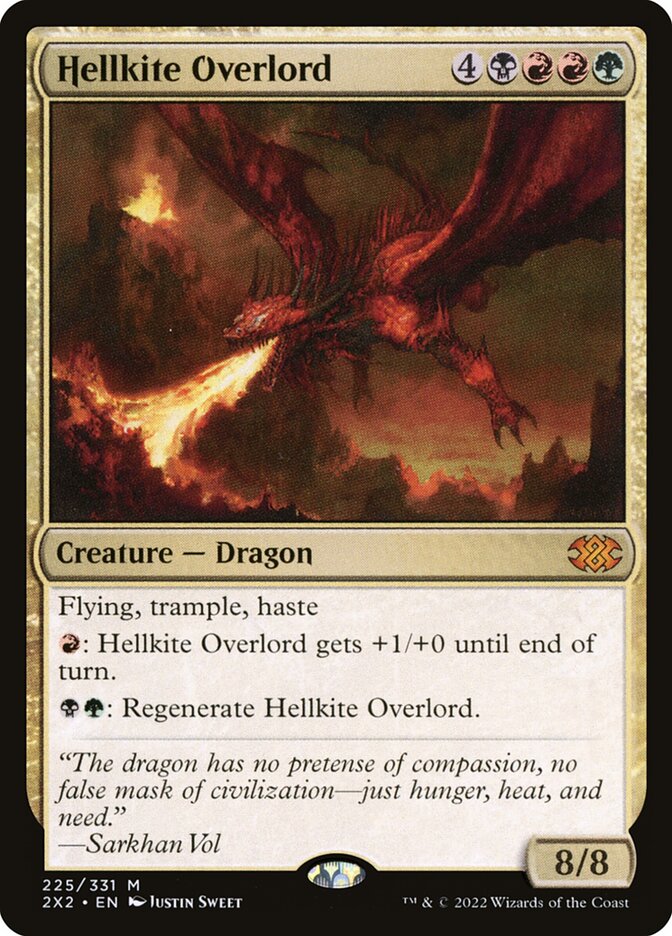 Hellkite Overlord - Double Masters 2022 (Mythic) [2X2-225]