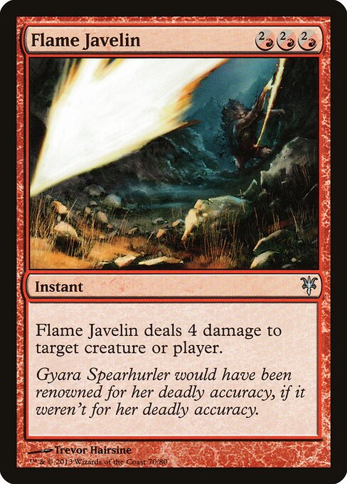 Flame Javelin – Duel Decks: Sorin vs. Tibalt (DDK-70) Magic: The Gathering card | LC-REM-20260804-15909418467660-d9989a45-3e18-4aeb-88a6-bac905567958 Hoofdafbeelding