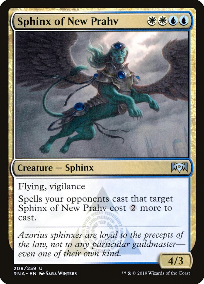 Sphinx of New Prahv - Ravnica Allegiance (Uncommon) [RNA-208]