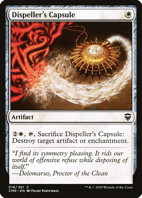 Dispeller's Capsule – Commander Legends (CMR-18) Magic: The Gathering card | LC-REM-20260804-15765056979276-d9b717e3-4dc6-4a7d-928a-2111c8199177 Imagen principal del producto