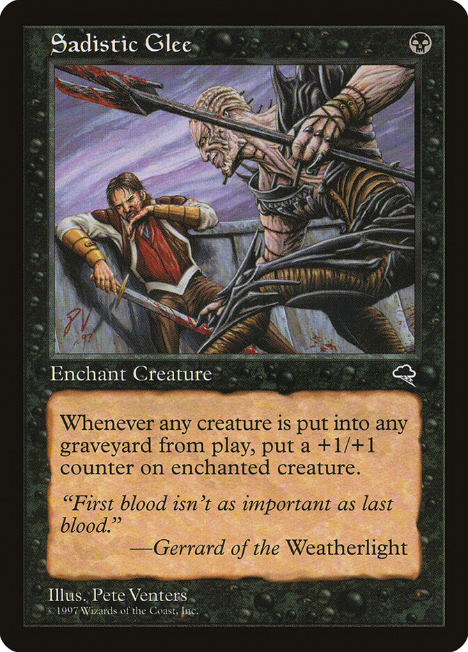 Magic-kaart Sadistic Glee TMP-153 uit Tempest (Common) Hauptbild