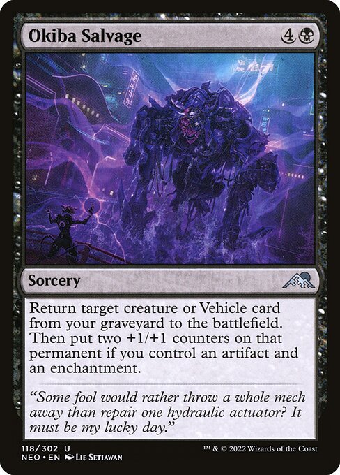 Okiba Salvage – Kamigawa: Neon Dynasty (NEO-118) Magic: The Gathering card | LC-REM-20260804-15610420986188-d9e4485d-c208-46b4-9b5d-48e55e2ee182 Main image