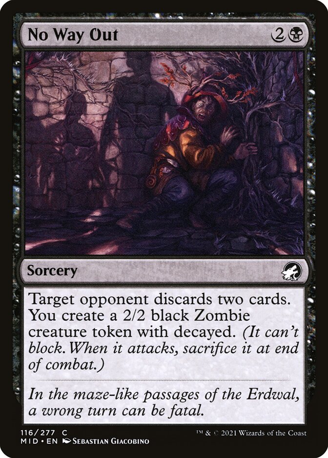 No Way Out - Innistrad: Midnight Hunt (Common) [MID-116]