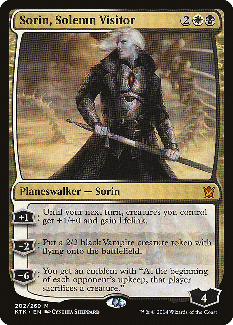 Sorin, Solemn Visitor – Khans of Tarkir 202 – Magic: The Gathering single card Hauptbild