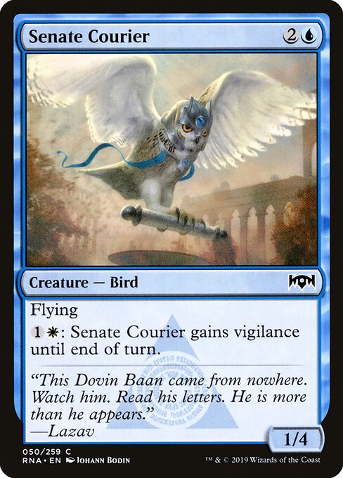 Senate Courier – Ravnica Allegiance (RNA-50) Magic: The Gathering card