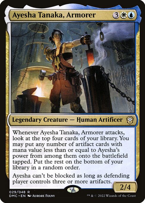 Ayesha Tanaka, Armorer – Commander: Dominaria United (DMC-29) Magic: The Gathering card Main image