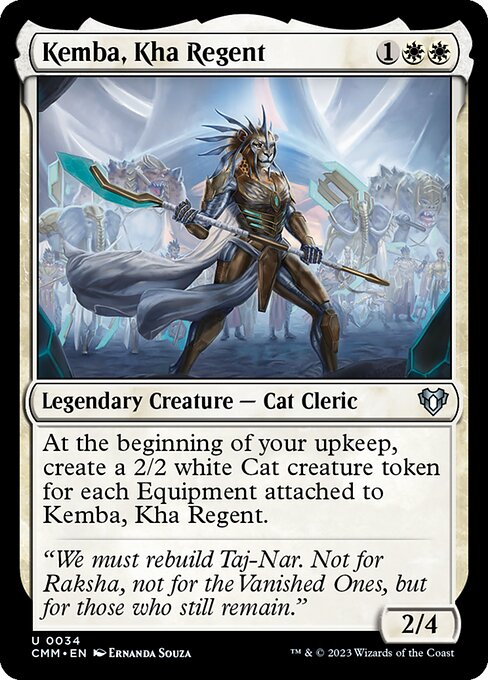 Kemba, Kha Regent – Commander Masters (CMM-34) Magic: The Gathering card Main image