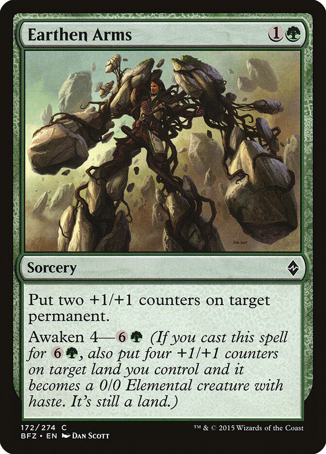 Earthen Arms - Battle for Zendikar (Common) [BFZ-172] Imagen principal del producto