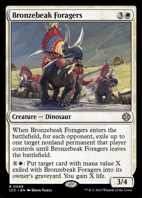 Bronzebeak Foragers – Commander: The Lost Caverns of Ixalan (LCC-69) Magic: The Gathering card Main image