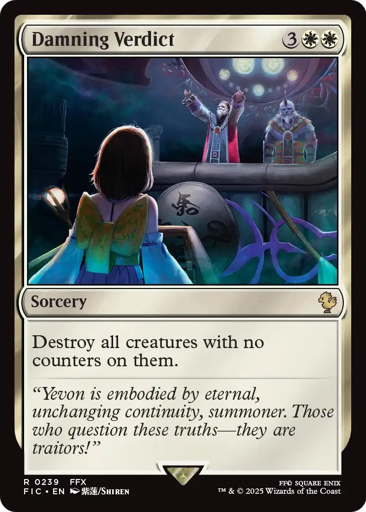 Damning Verdict – Commander: FINAL FANTASY 239 – Magic: The Gathering single card | Lichcards Hauptbild