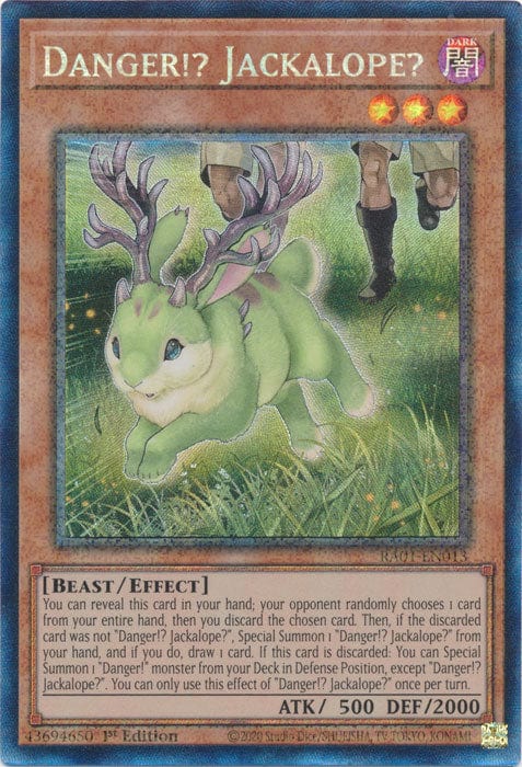 Danger!? Jackalope? (PCR) - RA01-EN013 - Prismatic Collector's Rare - 1st Edition