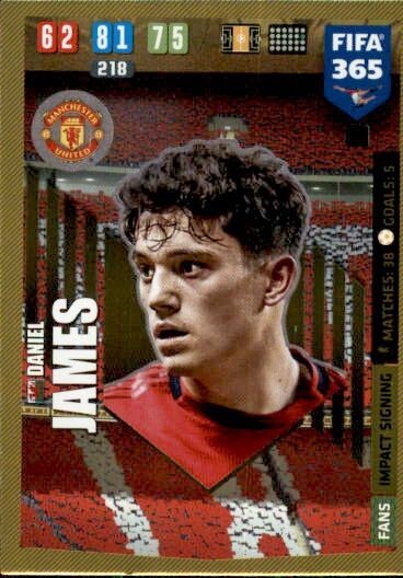 Daniel James - FIFA 365: 2020 Adrenalyn XL Impact Signing #67 - Near Mint